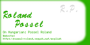 roland possel business card